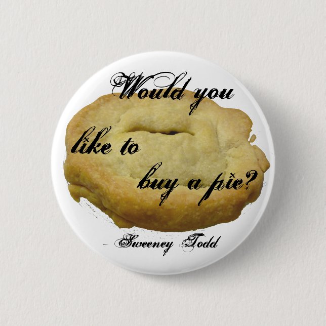 Sweeney Todd Torte Button (Vorderseite)
