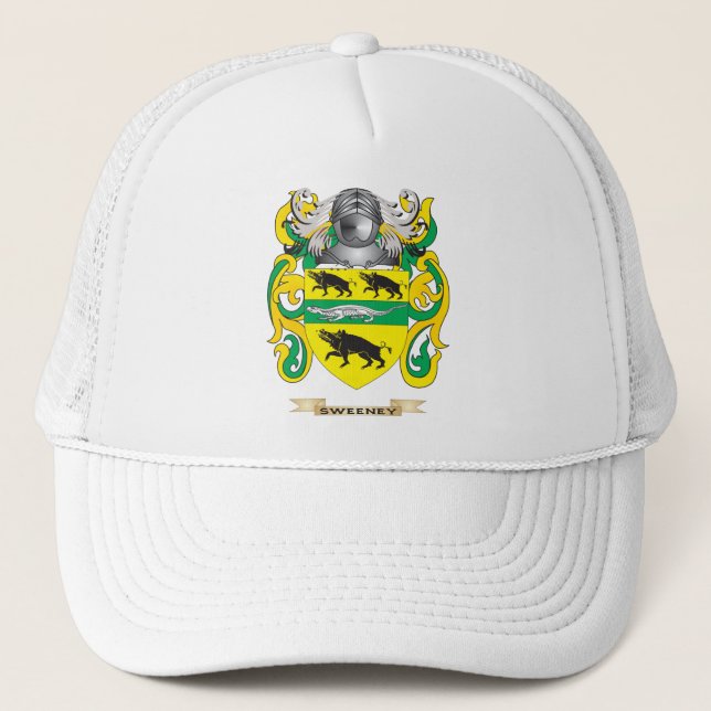 Sweeney Wappen (Familienwappen) Truckerkappe (Vorderseite)