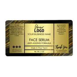 Sweep Agate Glitzer Gold Face Fair Serum Label