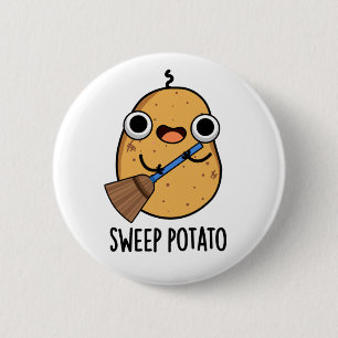 Sweep Potato Funny Sweet Potato Puff Button