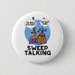 Sweep Talking Funny Sweet Talk Broom Puff Button