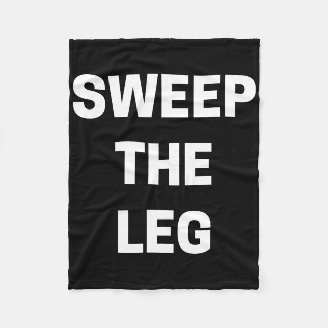 Sweep The Leg Karate  Fleecedecke (Vorderseite)