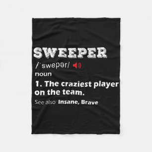 Sweeper-Position Jugendfußballliga-Team-Geschenk F Fleecedecke