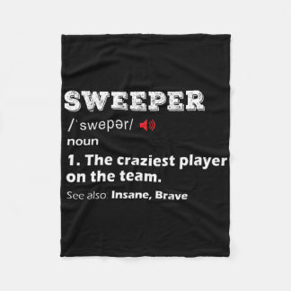 Sweeper-Position Jugendfußballliga-Team-Geschenk F Fleecedecke