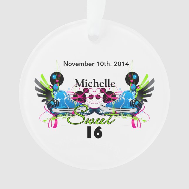 Sweet 16 80's Neon Baskets Date (devant)