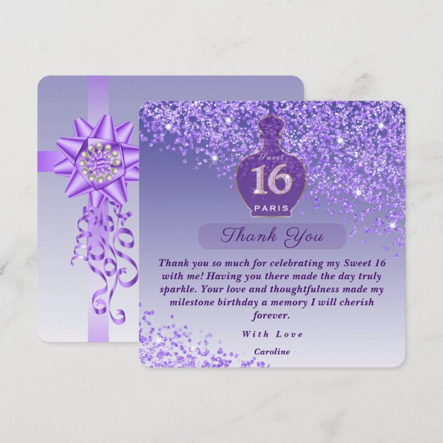 Sweet 16 Amethyst Duftstudio Danke (Vorne/Hinten)