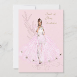 Sweet 16 Anniversaire Danse Invitation Fille