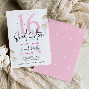 Sweet 16 Anniversaire Invitation