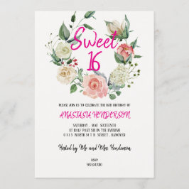Sweet 16 Anniversaire Invitation