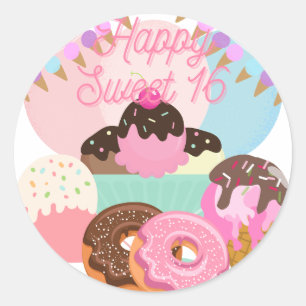 Sweet 16 Aufkleber