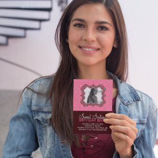 Sweet 16 Birthday Bash Foto Card Einladungen