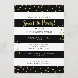 Sweet 16 Birthday Party Einladungen