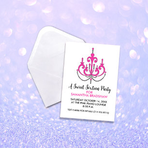 Sweet 16 Birthday Party Einladungen