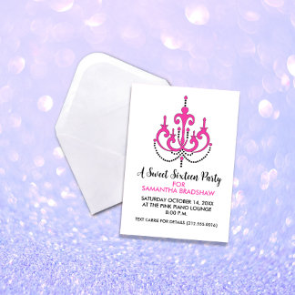 Sweet 16 Birthday Party Einladungen