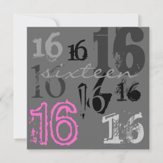 Sweet 16 Birthday Party Einladungen