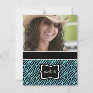 Sweet 16 Birthday Party Einladungen {Zebra Print}