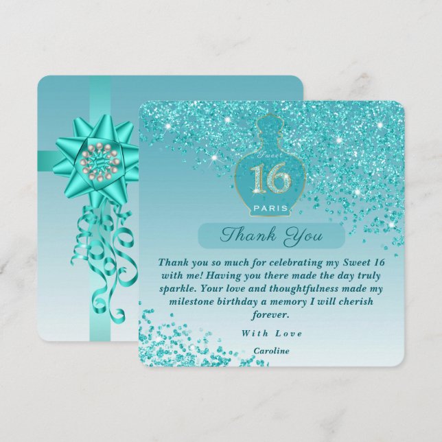 Sweet 16 Blue Azure Duftstudio Danke (Vorne/Hinten)