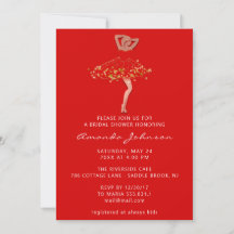 Sweet 16. Brautparty Red Gold Glitzer Dress