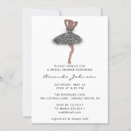 Sweet 16. Brautparty Silberkleid Weiß Einladung