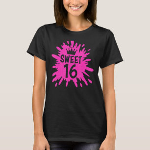 Sweet 16 Celebrating Sweet 16 16 Years Happy Birth T-Shirt