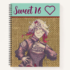 Sweet 16 Citrine anime Notizbuch