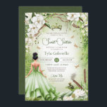Sweet 16 Die Froschprinzessin der Märchenprinzessi Einladung<br><div class="desc">*~*~*~* Ein Märchen-Traum wird wahr. Ihr besonderer Tag verdient ein ganz besonderes Einladungs-Design. Ich habe viel Zeit und Mühe darauf verwendet, diese Einladung zu entwerfen, und ich bin damit in LIEBE. Ich hoffe, du bist auch! Diese elegante Geburtstagseinladung bietet so viele schöne Bäder Blumen und Fauna. Gold Glam Dragonfly und...</div>