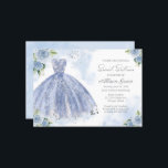 Sweet 16 Einladung Silver Foil Dusty Blue Gown<br><div class="desc">Delikate, skurrile Kleidung, 16 . Geburtstag Geburtstagsfeier Einladungen. Einfach mit Ihren Daten personalisieren. Bitte kontaktieren Sie mich per Chat, wenn Sie Fragen zum Kunstwerk haben oder eine Anpassung benötigen. Karo der Auflistung für weitere Elemente. BITTE BEACHTEN SIE: Für Unterstützung bei Bestellungen, Versand, Produktinformationen usw. wenden Sie sich direkt an den...</div>