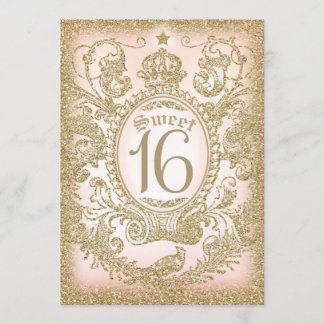 Sweet 16 einmal auf eine Zeit Prinzessin Einladung