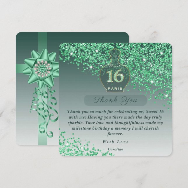 Sweet 16 Emerald Duftstudio Danke (Vorne/Hinten)