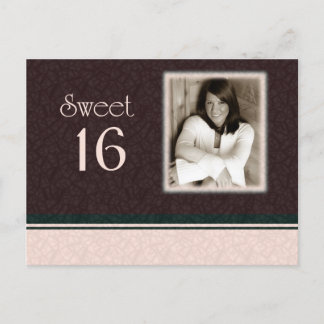 Sweet 16 Foto Einladung