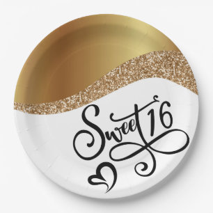 Sweet 16 Geburtstag Pappteller