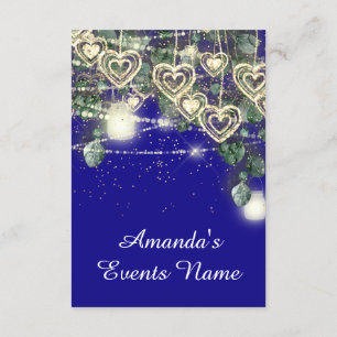 Sweet 16. Green BRIDAL Rustic Gold Royal Blue Einladung