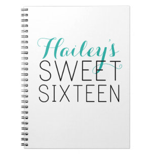 Sweet 16 Guest Book Notizblock