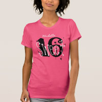 Sweet 16 Individuelle Name Birthday Gift Grunge Te