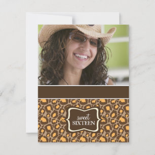 Sweet 16 Invitations de fête d'anniversaire {Poste