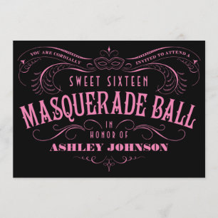 Sweet 16 Invitations Masquerade Ball