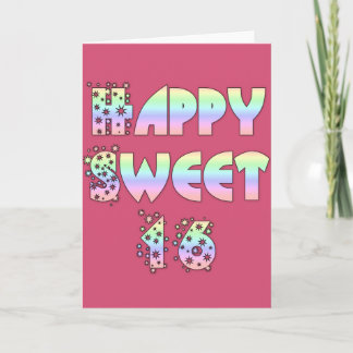 Sweet 16 Karte, zum Verkauf ! Einladung