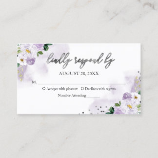 Sweet 16 Lila Aquarellfarben UAWG Umhüllung Visitenkarte