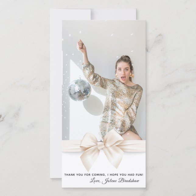 Sweet 16 Luxury Rose Gold Balloons Foto Dankeskarte (Vorderseite)