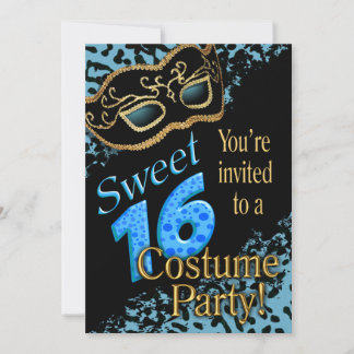 Sweet 16 Masquerade Costume Party Einladung