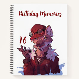 Sweet 16 memories wolf notizbuch