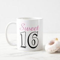 Sweet 16 Modern Chic Pink Geburtstagsgeschenk