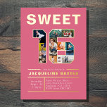 Sweet 16 Modernes Hot Pink Geburtstags-Foto Folieneinladung<br><div class="desc">Mit dieser modernen und luxuriösen heißen rosa Geburtstagseinladung können Sie stilvoll feiern. Mit seiner kühnen und lebendigen Farbe ist diese Einladung perfekt für ein süßes 16-jähriges Fest. Die luxuriöse Goldfolie macht sie zu einem Aushängeschild in jedem Briefkasten. Laden Sie Ihre Freunde und Familie ein, um mit dieser atemberaubenden und einzigartigen...</div>