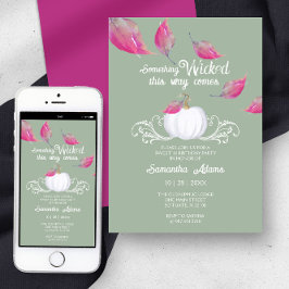 Sweet 16 Octobre Anniversaire Invitations