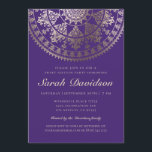 Sweet 16 Party Einladungen - Eleganter Goldschmied<br><div class="desc">Intricate Damast Muster Solaranala mit Imitat Goldfolie Overlay. Sie können die Hintergrundfarbe auf das ändern,  was Sie gewollt haben. Sie können auch die Mandala(n) nach Belieben auf beiden Seiten verschieben,  drehen und verkleinern.</div>