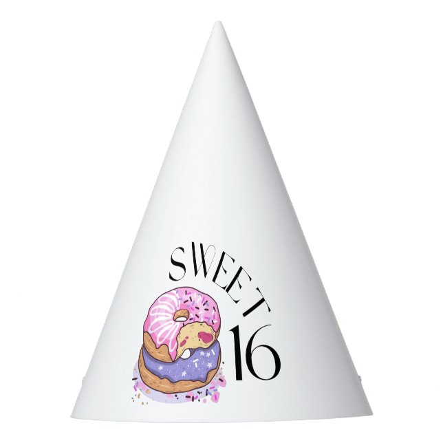 Sweet 16 Party Hat Partyhütchen (Vorderseite)