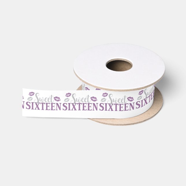 Sweet 16 Party Satinband (Spule)