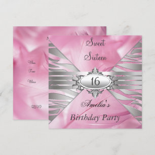 Sweet 16 Pink Invitation