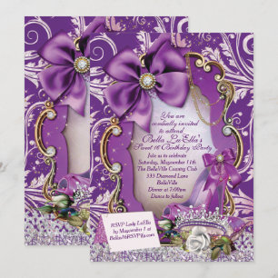 Sweet 16 Quinceanera Party Invitations