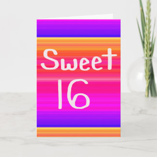 Sweet 16 Rainbow Einladung